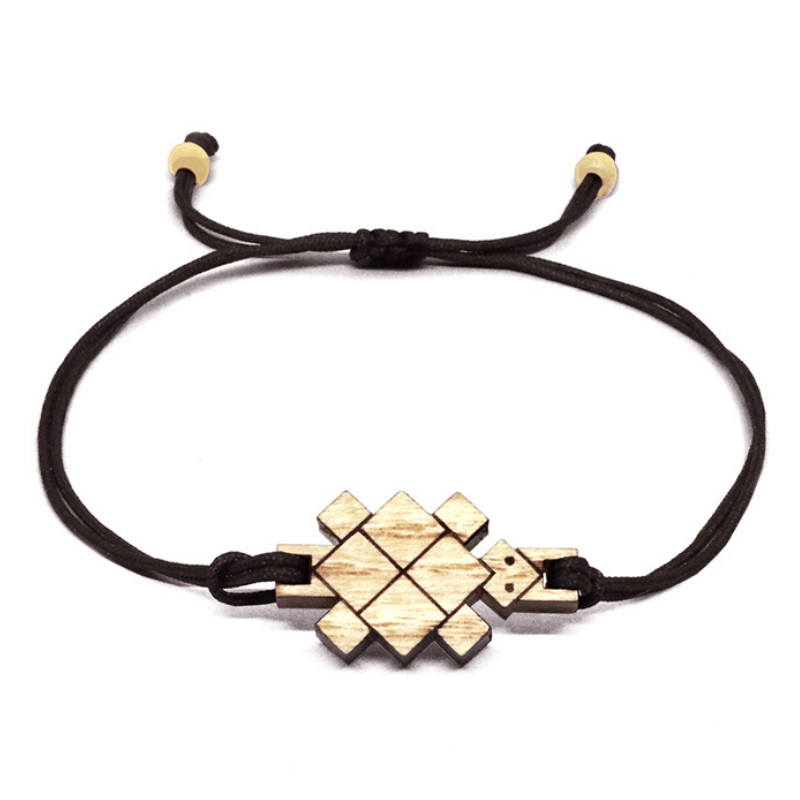 Bracelet en Bois SOZO | Tortue Origami